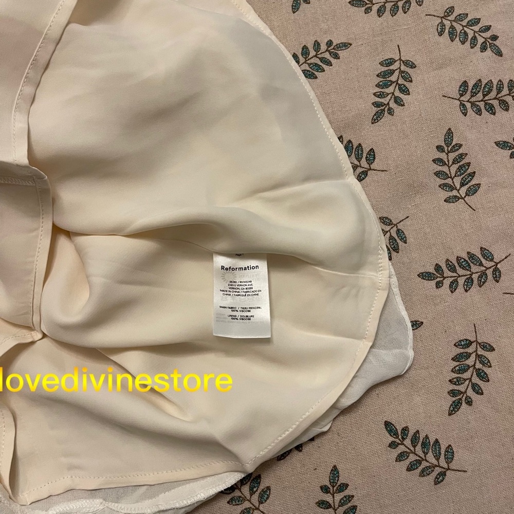 Reformation Christine Dress Ivory - Picture 9 of 9